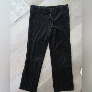 Talbots Kids Black Velour Joggers